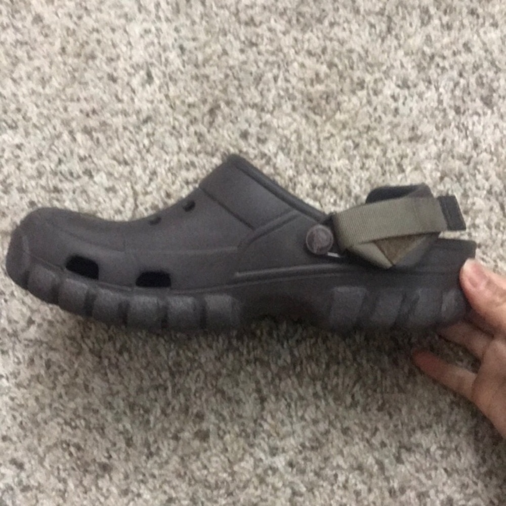 Repost for brown crocs